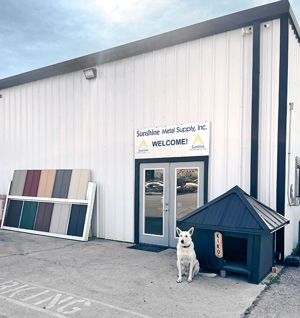 Sunshine metal supply, view of business exterior.